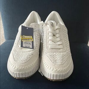 UNIVERSAL THEEAD White Textured Sneakers